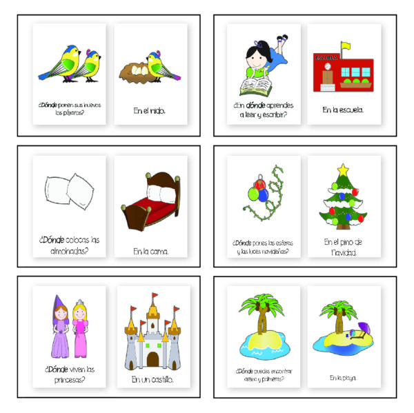 Tarjetas de lenguaje- ¿Dónde? - Imagen 3