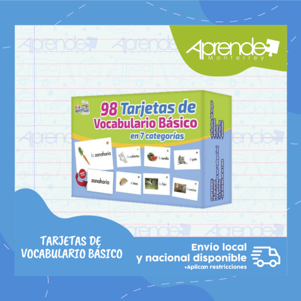 Tarjetas de Vocabulario Básico- 98 Tarjetas - Imagen 2