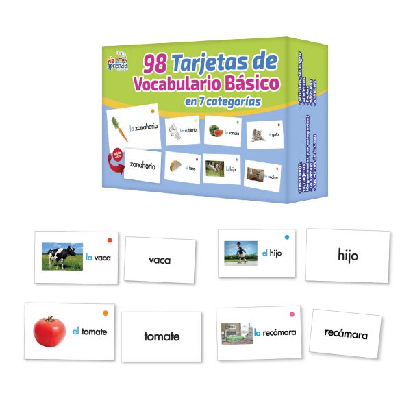Tarjetas de Vocabulario Básico- 98 Tarjetas - Imagen 3
