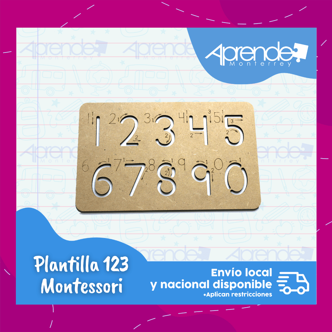 Plantilla 123 Montessori - Imagen 2
