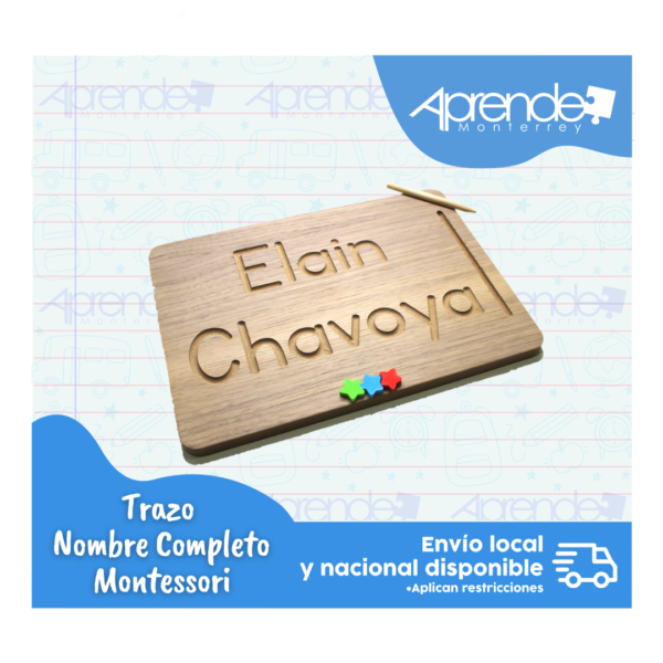Trazo Nombre Completo Montessori